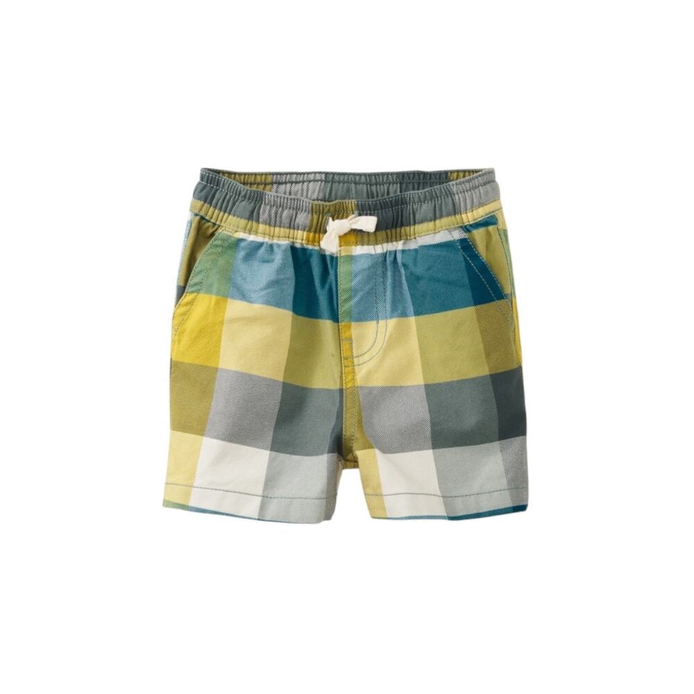 NEW Tea Collection Seaside Plaid Discovery Shorts size 12-18 months